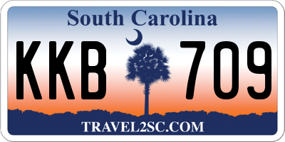 SC license plate KKB709