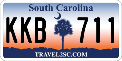 SC license plate KKB711