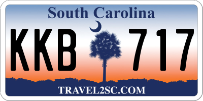 SC license plate KKB717