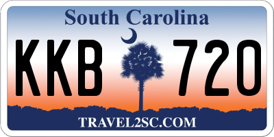 SC license plate KKB720
