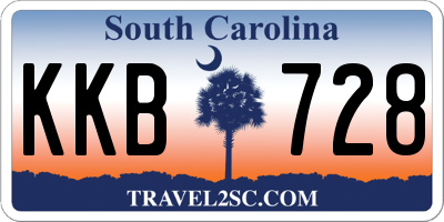 SC license plate KKB728