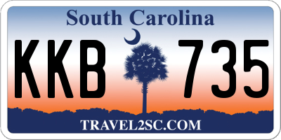 SC license plate KKB735