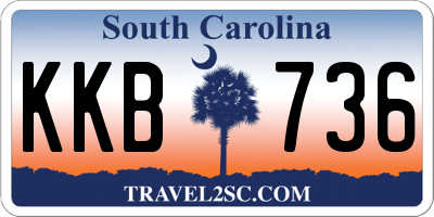 SC license plate KKB736