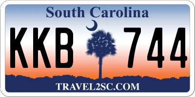 SC license plate KKB744