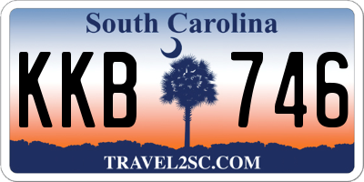 SC license plate KKB746