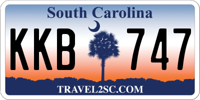 SC license plate KKB747