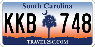 SC license plate KKB748