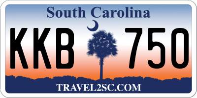 SC license plate KKB750