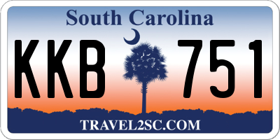 SC license plate KKB751