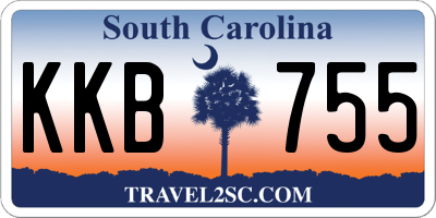 SC license plate KKB755