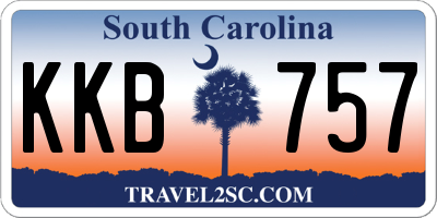 SC license plate KKB757