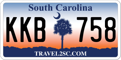 SC license plate KKB758