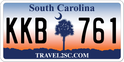 SC license plate KKB761
