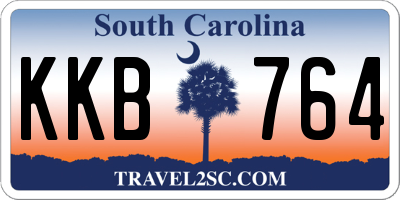 SC license plate KKB764