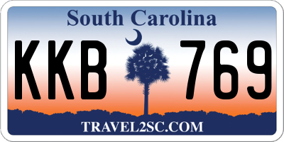 SC license plate KKB769