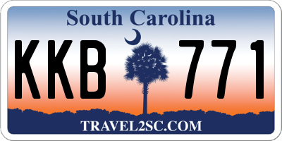 SC license plate KKB771