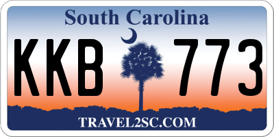 SC license plate KKB773
