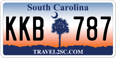 SC license plate KKB787