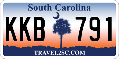 SC license plate KKB791