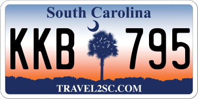 SC license plate KKB795