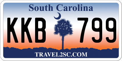 SC license plate KKB799