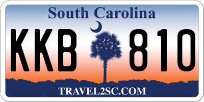 SC license plate KKB810