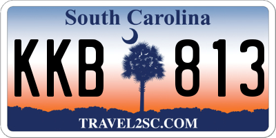 SC license plate KKB813