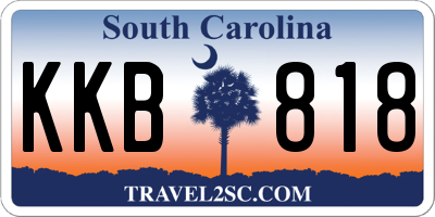 SC license plate KKB818