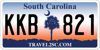 SC license plate KKB821