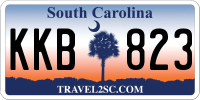 SC license plate KKB823