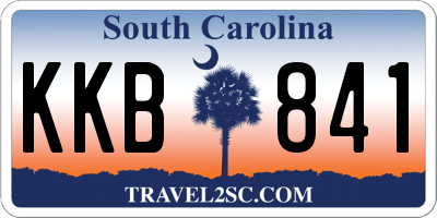 SC license plate KKB841