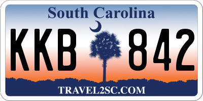 SC license plate KKB842
