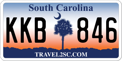 SC license plate KKB846
