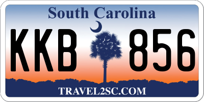 SC license plate KKB856