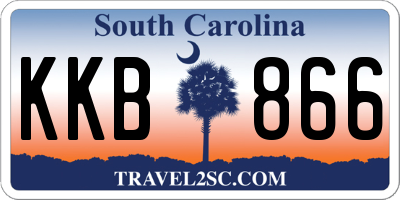 SC license plate KKB866