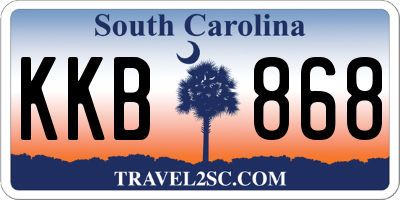 SC license plate KKB868