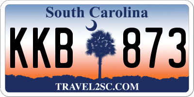 SC license plate KKB873