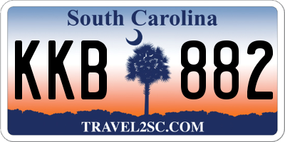 SC license plate KKB882