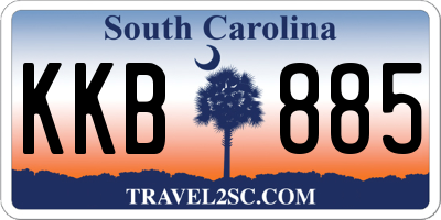 SC license plate KKB885