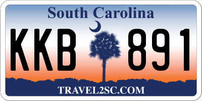 SC license plate KKB891