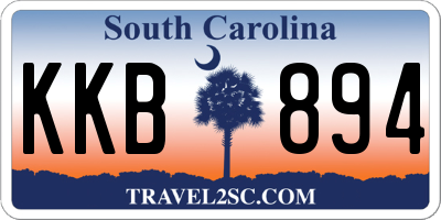 SC license plate KKB894