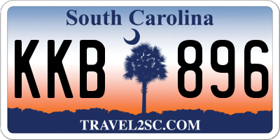 SC license plate KKB896