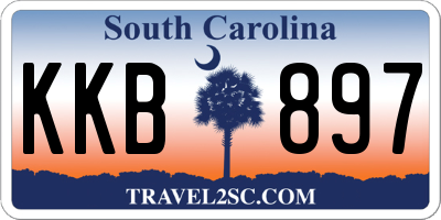 SC license plate KKB897