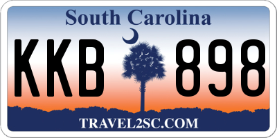 SC license plate KKB898