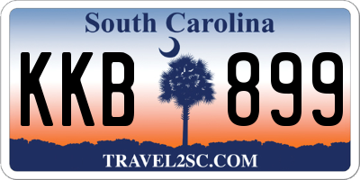 SC license plate KKB899