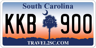 SC license plate KKB900
