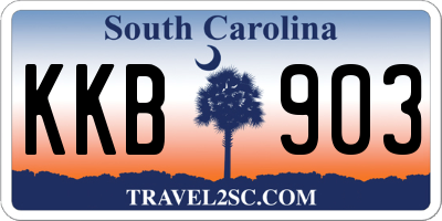 SC license plate KKB903