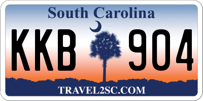 SC license plate KKB904