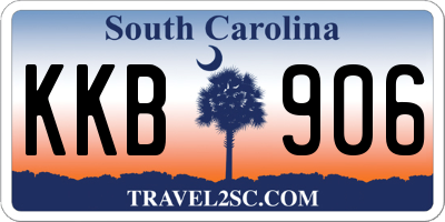 SC license plate KKB906