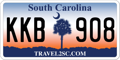 SC license plate KKB908